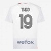 Camiseta de fútbol AC Milan Theo 19 Segunda Equipación 23-24 - Hombre